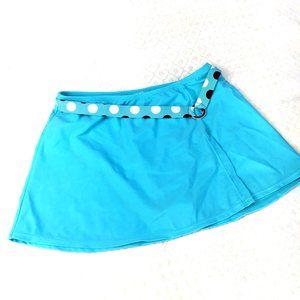 Ocean Dream Turquoise Swim Skirt EUC